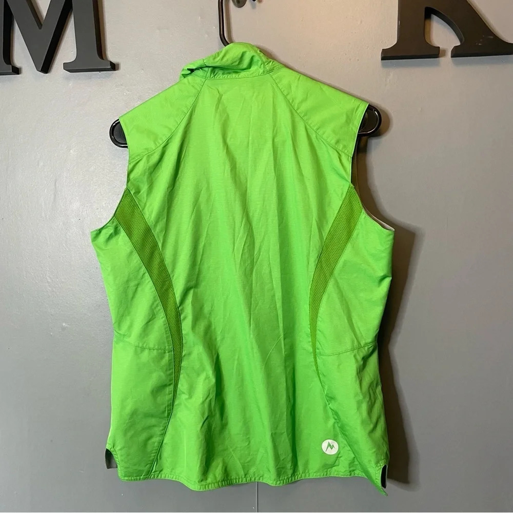 Marmot Vest Womens Small Green Zip Up Outdoor Casual Performance - Picture 4 of 9
